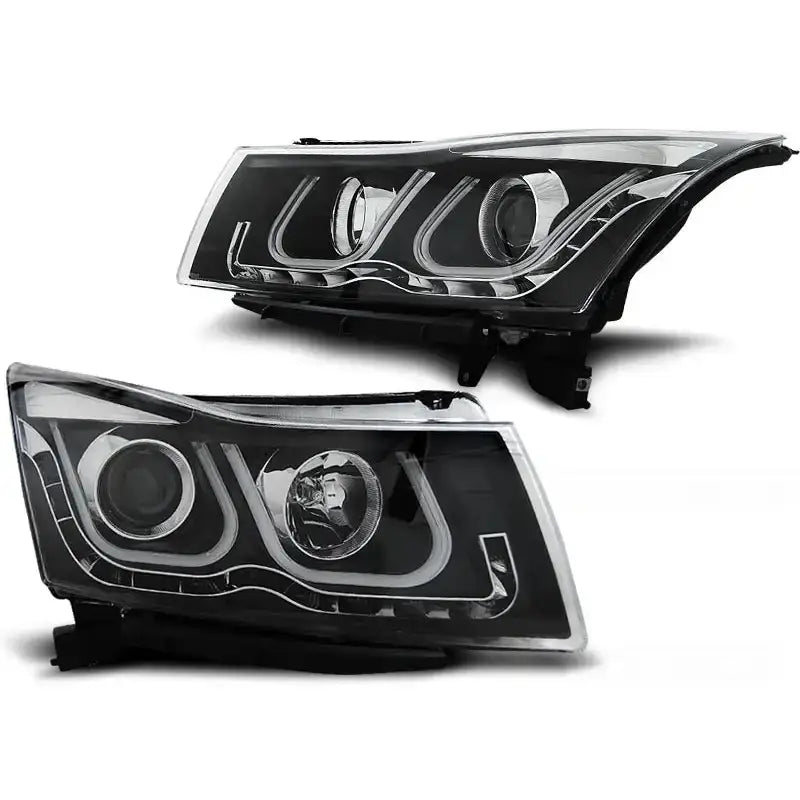 Frontlykter Chevrolet Cruze 09-12 Tube Light Black