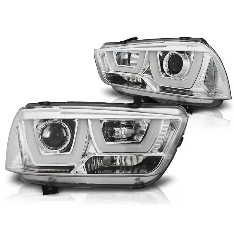 Frontlykter Dodge Charger Lx Ii 11-15 Tube Light Chrome