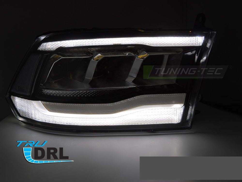 LED frontlykter Dodge Ram 2009–2018 komplett sett høyre og venstre side