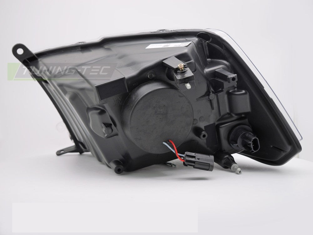 Dodge Ram 09-18 frontlykter LPDO39 svart hus projektorlinse komplett sett