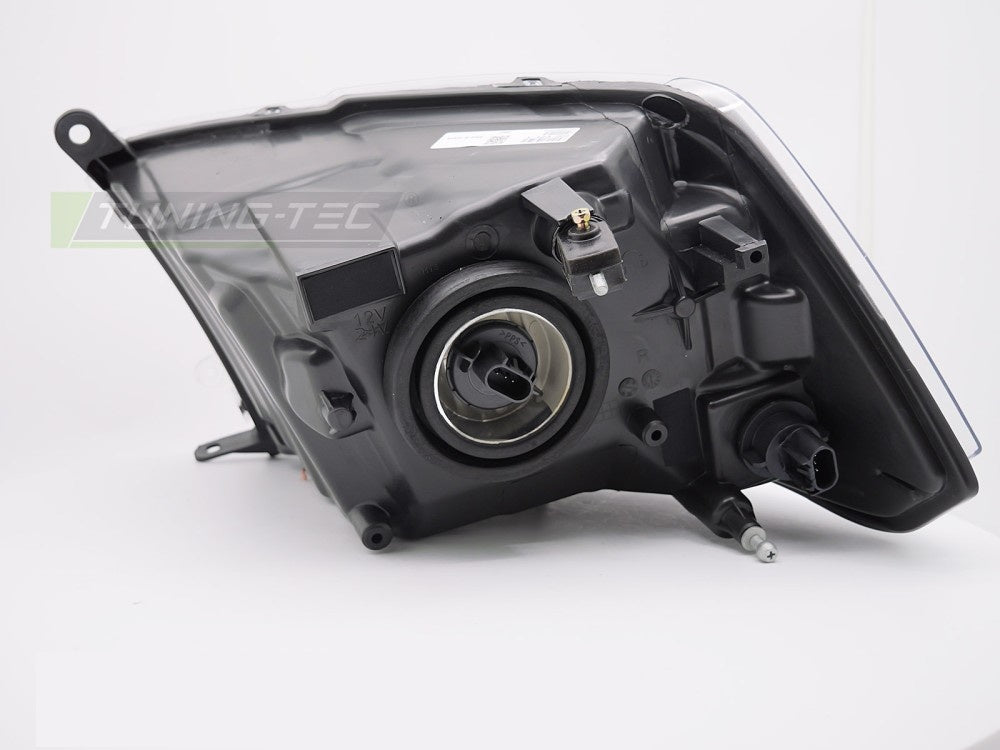 Frontlyktsett Dodge Ram 2009-2018 svart finish tube light LPDO36 komplett par
