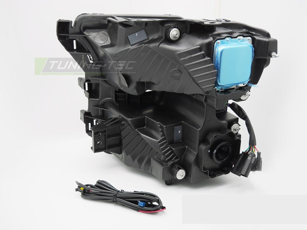 Frontlykter med LED-teknologi Ford F150 2014–2017 svart finish bakside
