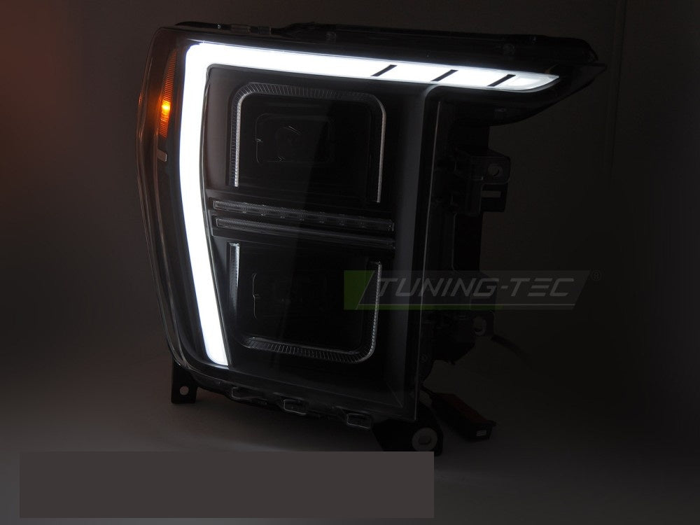 Ford F150 MK14 frontlykter LED svart hus høyre og venstre side