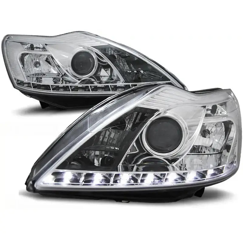 Frontlykter Ford Focus Ii 02.08-10 Chrome