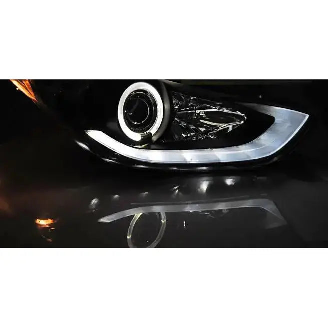 Frontlykter Hyundai Elantra 11.10- Black Led