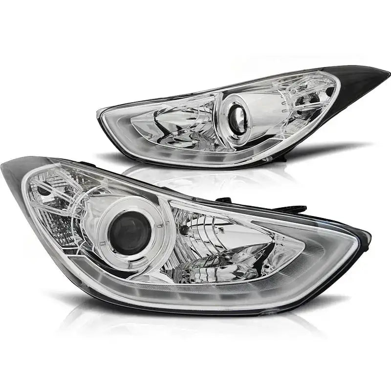 Frontlykter Hyundai Elantra 11.10- Chrome Led