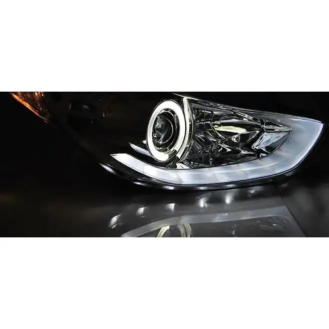 Frontlykter Hyundai Elantra 11.10- Chrome Led