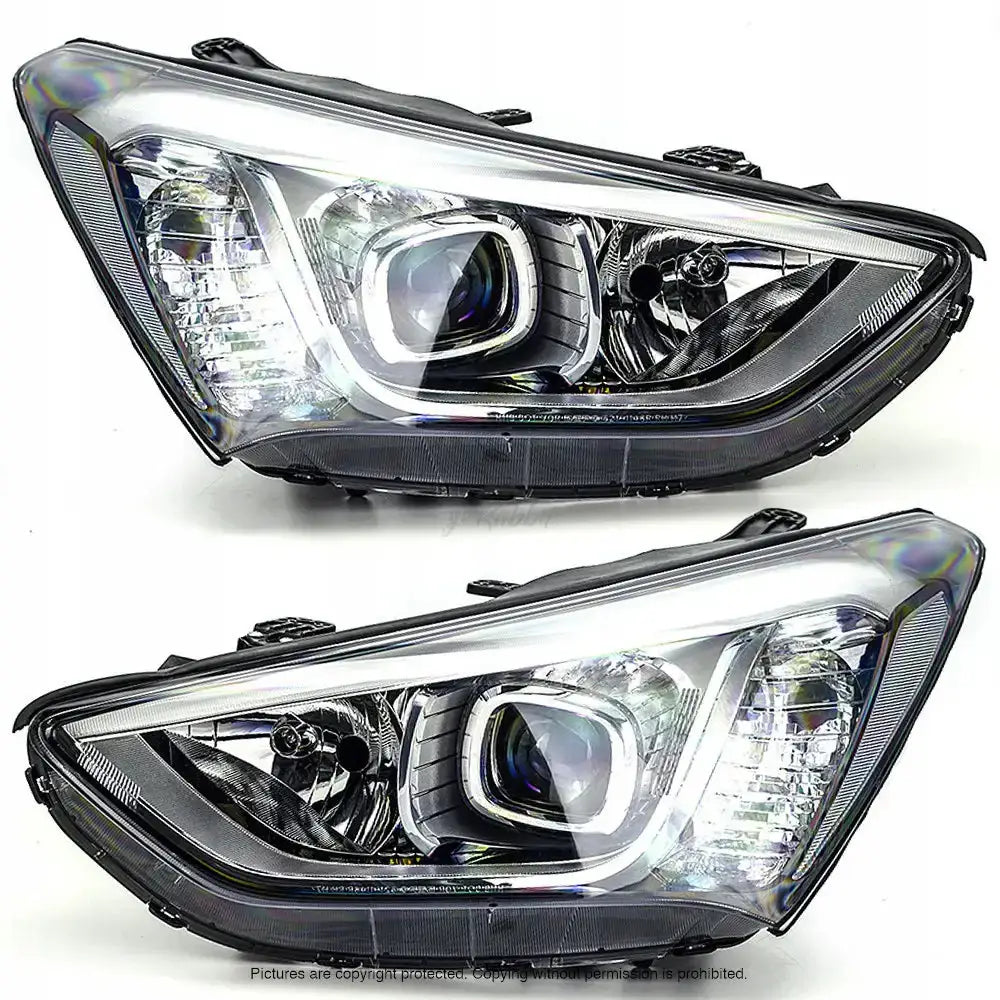 Frontlykter Hyundai Santa Fe 12-15 Led H7/h7 - 1