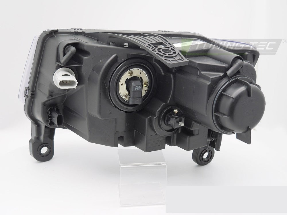 Jeep Grand Cherokee WK2 frontlykter tube light svart LPCH43 komplett sett