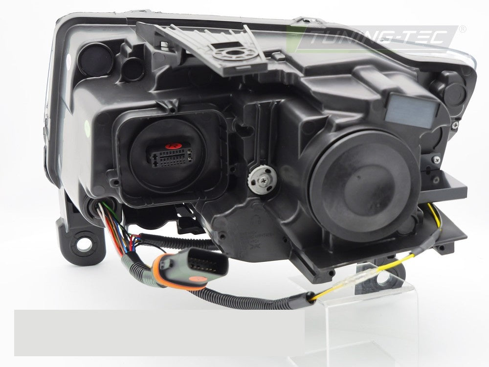 Montert Tube Light frontlykter Jeep Grand Cherokee WK2 svart hus LED-lysstripe bakfra