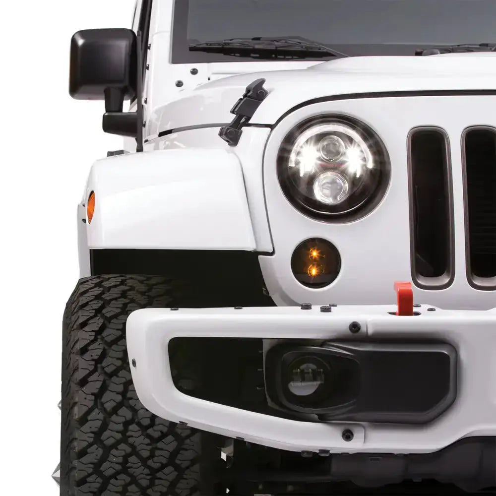 Frontlykter Led Jw Speaker 8700 Evo J2 Black Jeep Wrangler Jk - 5