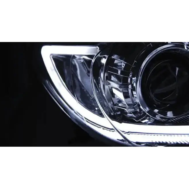 Frontlykter Mazda 3 09-10.13 Tube Light Chrome - 4