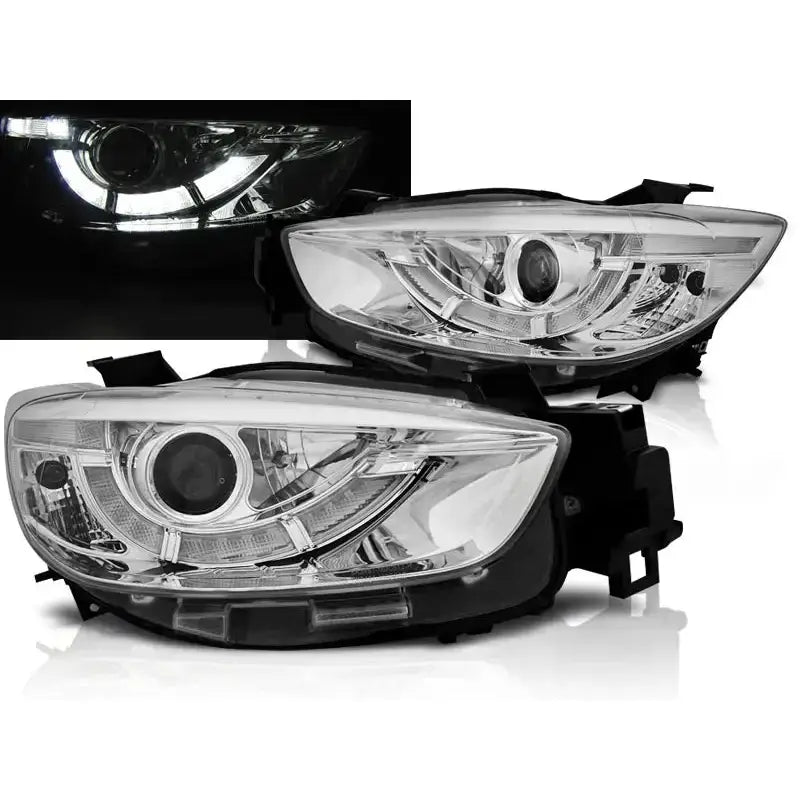 Frontlykter Mazda Cx5 11-15 Chrome True Drl - 1