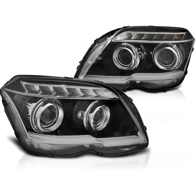 Frontlykter Mercedes Glk X204 06.08-08.12 Tube Light Black - 2