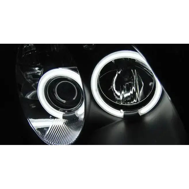 Frontlykter Mercedes R170 Slk 04.96-04 Angel Eyes Ccfl Black - 3