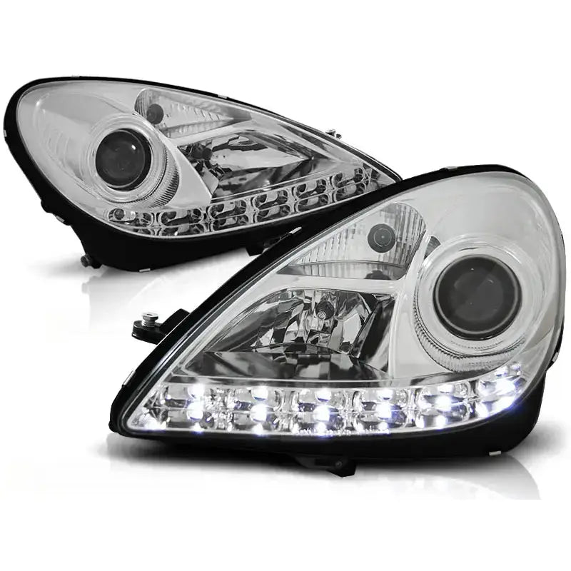 Frontlykter Mercedes R171 Slk 04-11 Daylight Chrome - 2