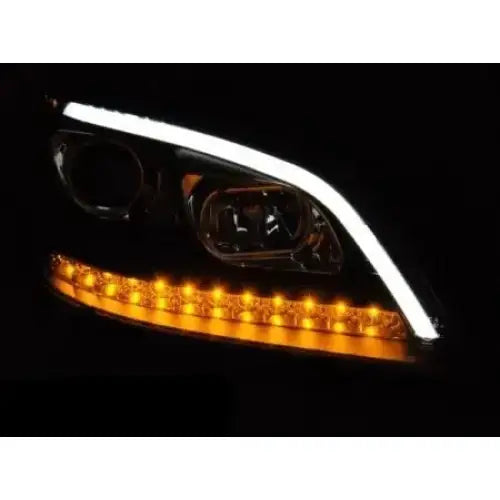 Frontlykter Mercedes W164 Ml M-klasa 05-07 Black Led Seq - 2