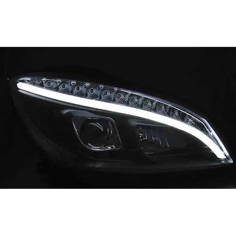 Frontlykter Mercedes W204 07-10 Black Tube Light H7 - 4