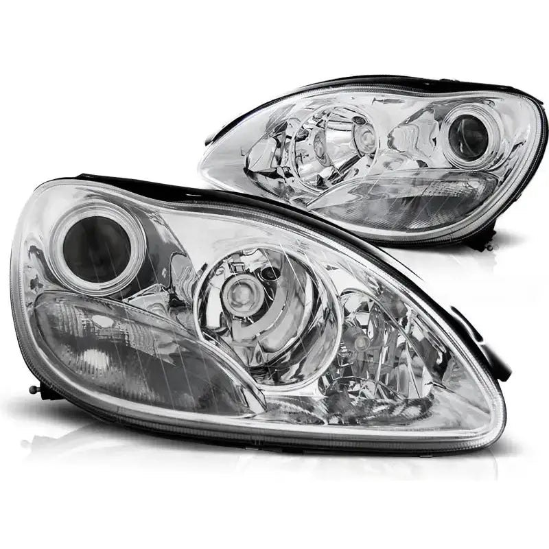 Frontlykter Mercedes W220 S-klasse 09.98-02 Chrome Xenon - 1