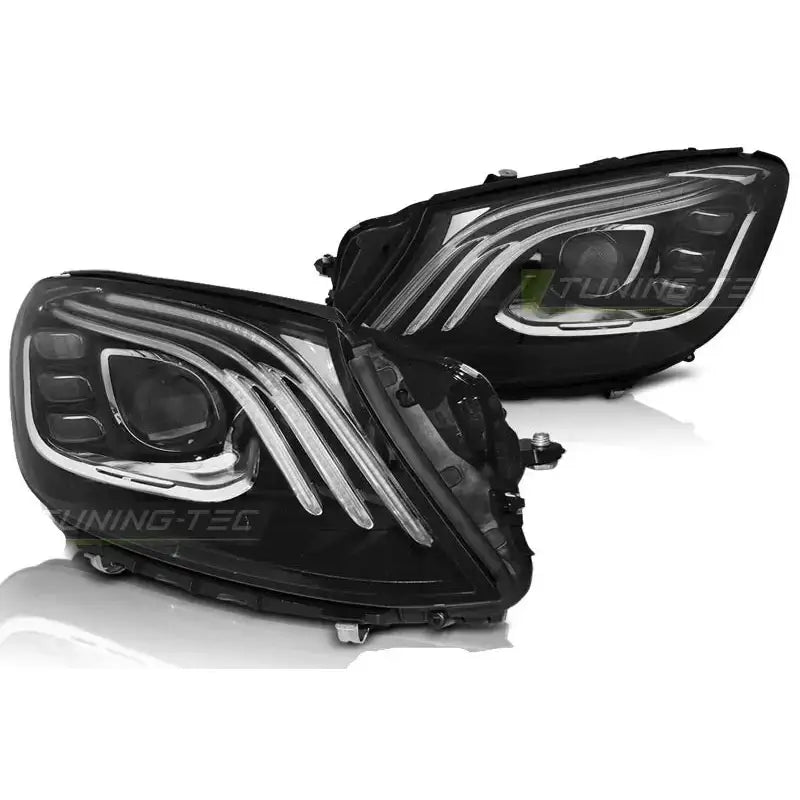 Frontlykter Mercedes W222 13-17 Black Led - 1