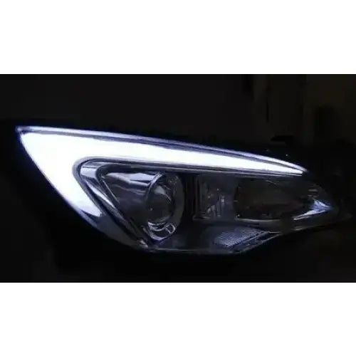 Frontlykter Opel Astra j 10-15 Tube Light Chrome