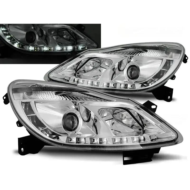 Frontlykter Opel Corsa d 04.06-11 Daylight Chrome