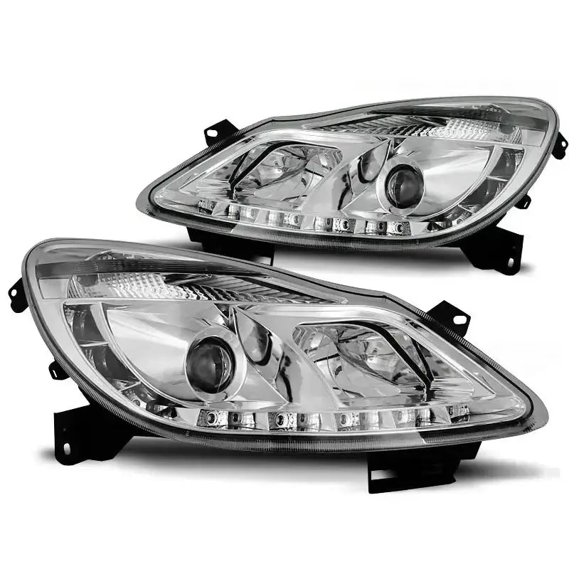 Frontlykter Opel Corsa d 04.06-11 Daylight Chrome