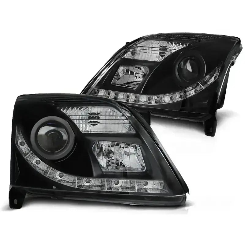 Frontlykter Opel Vectra c 04.02-08.05 Black Led