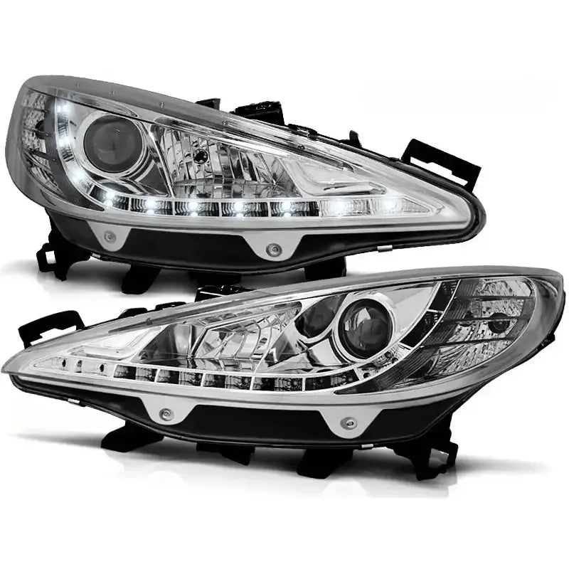 Frontlykter Peugeot 207 05.06-06.12 Chrome - 1