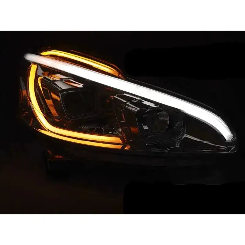 Frontlykter Peugeot 208 4.12-06.15 Tube Light Black - 4