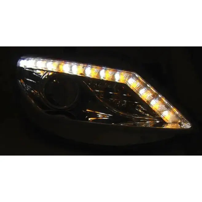 Frontlykter Seat Ibiza 6j 06.08-12 Led Indicator Chrome - 4