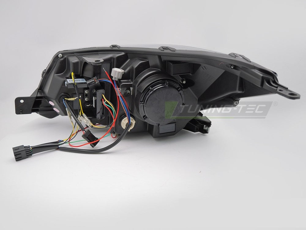 Komplett sett frontlykter xenon DRL svart for Subaru Forester 2013–2018 bakside