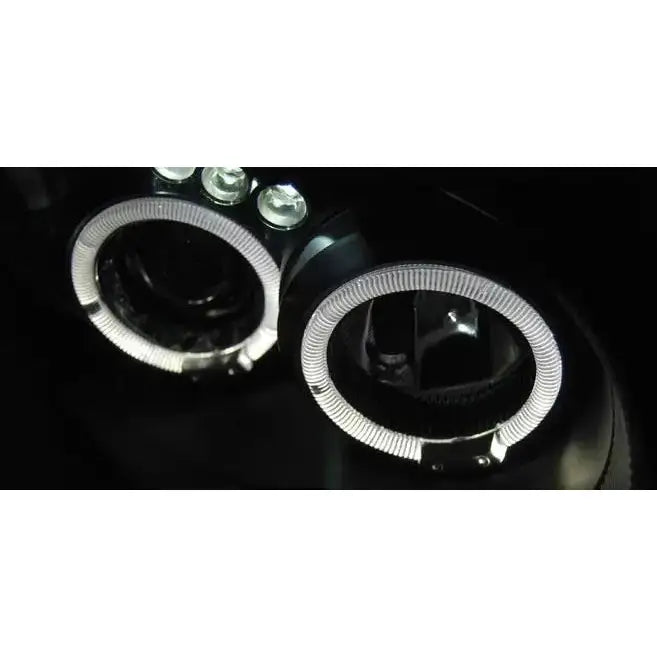 Frontlykter Subaru Impreza Ii Gd 03-05 Angel Eyes Black - 4