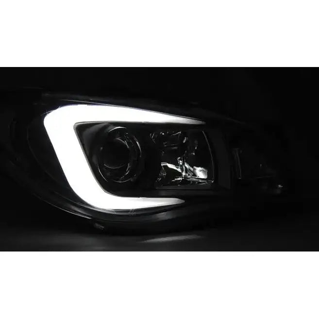 Frontlykter Subaru Impreza Ii Gd 06-07 Tube Light Black - 3