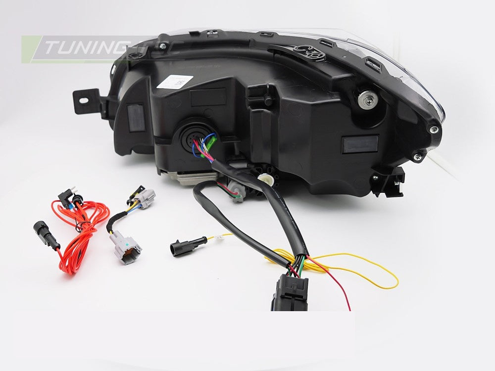 Par med svarte LED Tube frontlykter for Subaru WRX 2014–2022 LPSU25