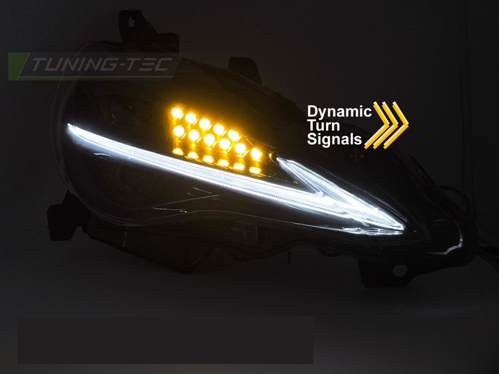 Toyota GT86 tuning frontlykter LED DRL detalj fra siden