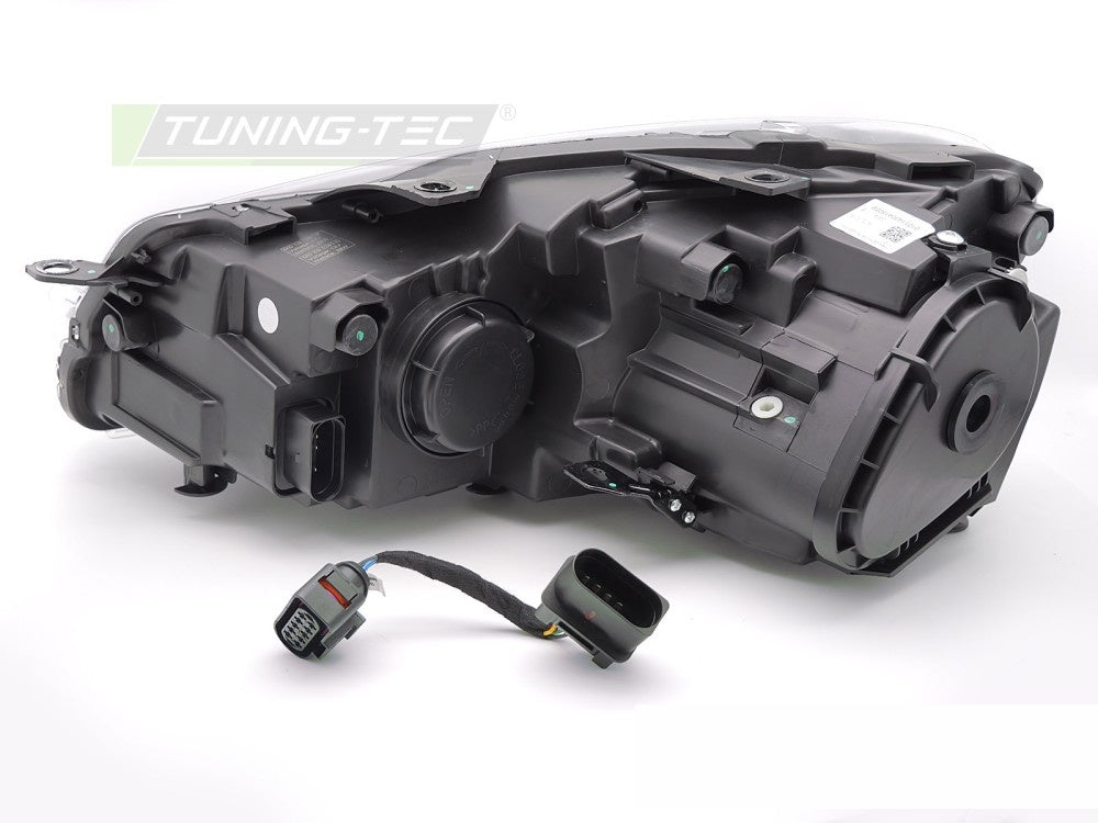 VW Golf 6 frontlykter LPVWW7 Full LED svart detaljbilde av lysenheter