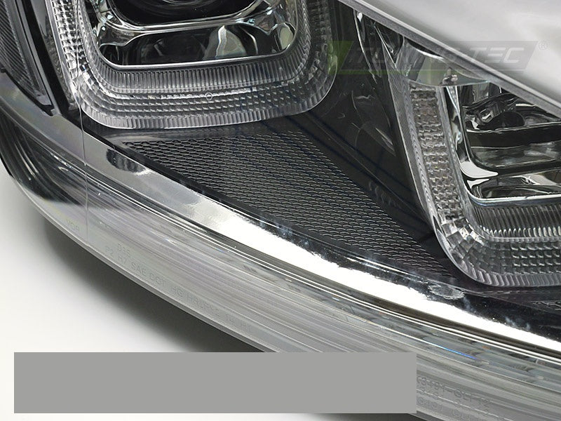 Komplett sett frontlykter VW Golf 7 svart med krom detaljlinje LPVWV5
