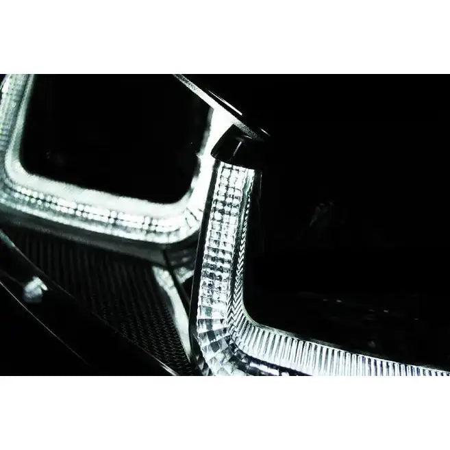 Frontlykter Vw Golf 7 11.12- U-type U-type Black With Chrome Line