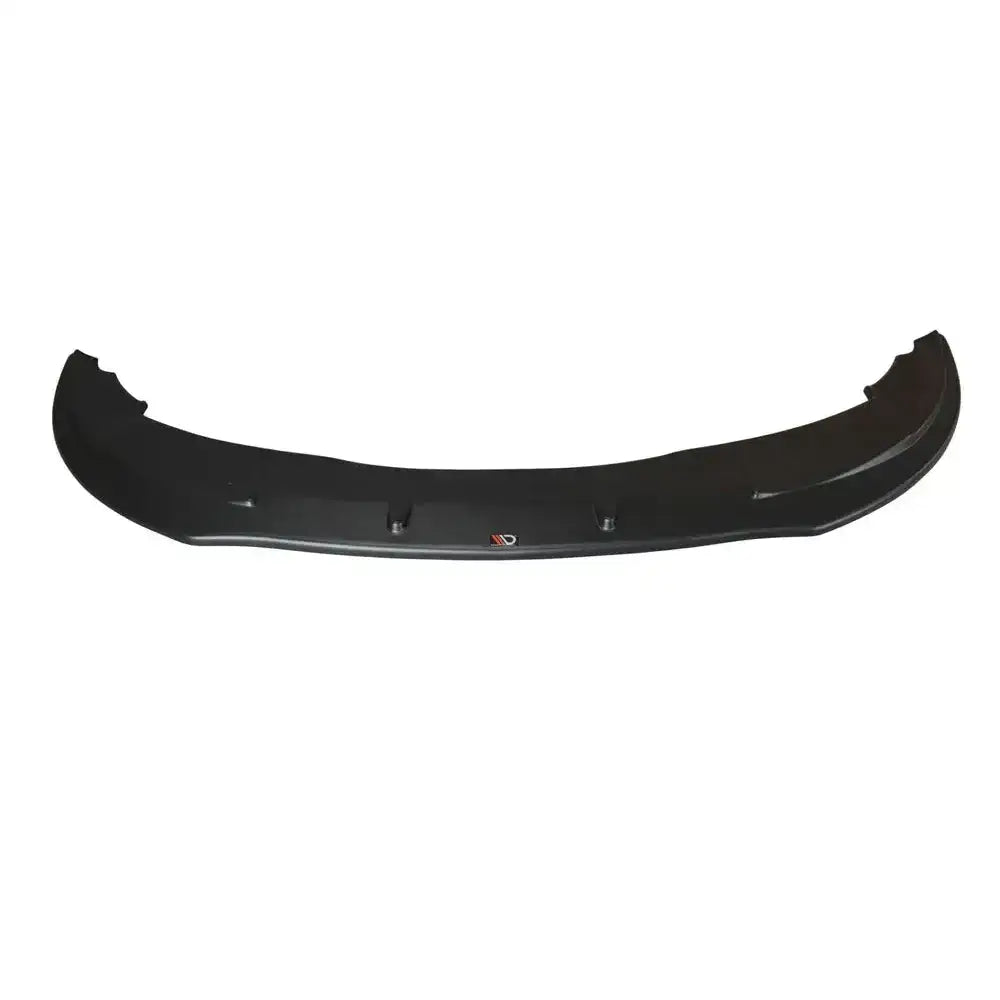 Front splitter Audi A6 C6 S-Line Fl Sedan sett ovenfra, sort plast med logo og markerte festepunkter.
