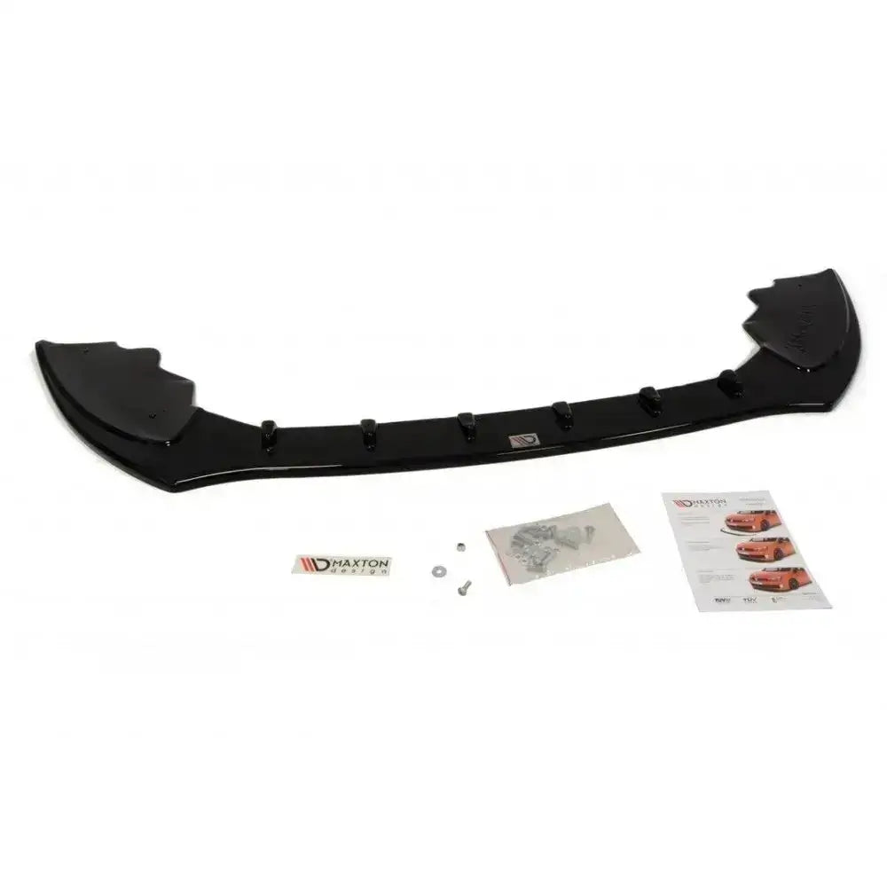 Frontspoiler Ford Fiesta Mk7 ST Facelift 2013-2016 sett ovenfra med utstyr og instruksjoner.