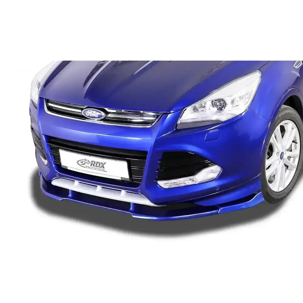 Frontleppe Ford Kuga 2 Vario X med spoiler, kromdetaljer og synlig grill sett fra skrå vinkel.