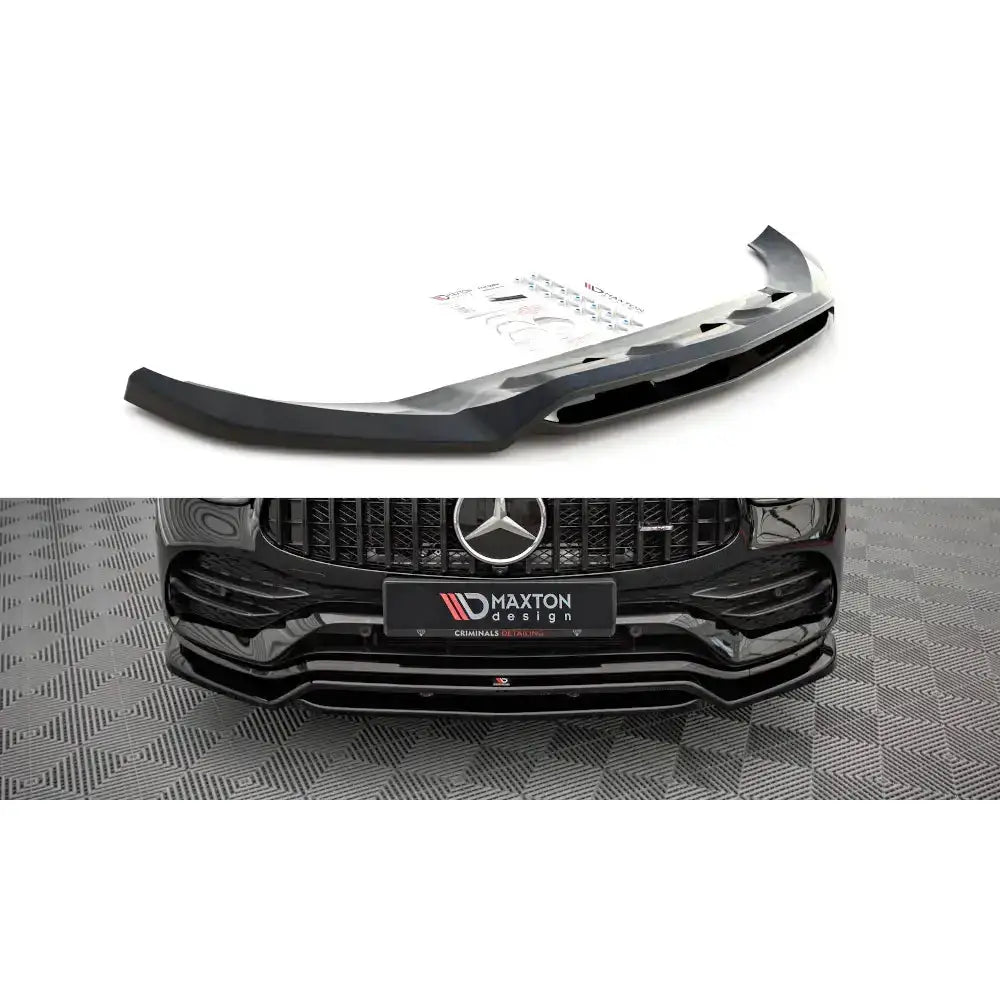 Frontleppe til Mercedes GLC Coupe AMG-Line C253, sort plast med sportslig design og blank finish.