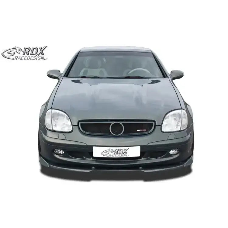 Front lip på Mercedes SLK R170 med sporty frontfanger, tydelige hovedlykter og RDX-logo på skiltet.