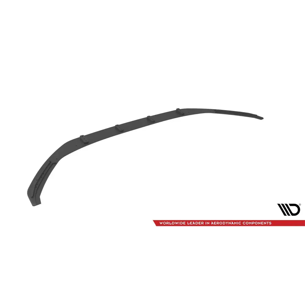 Frontleppe Street Pro Audi A3 8Y i svart plast med buet design og synlige festepunkter mot hvit bakgrunn.