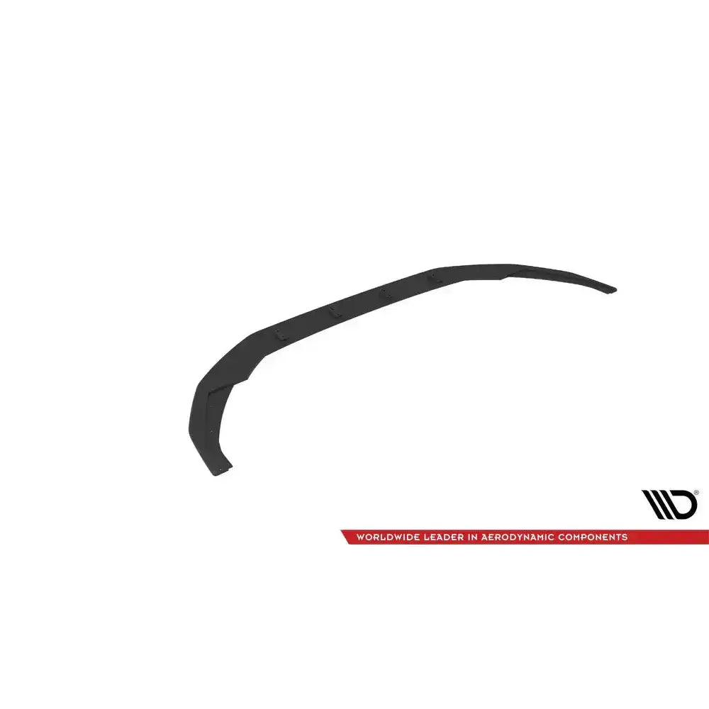 Frontleppe Street Pro for Audi S3 A3 S-Line 8Y med rød logo, skrå vinkel, synlige monteringspunkter.