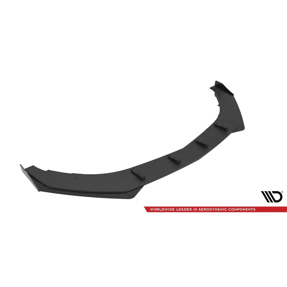 Frontspoiler Street Pro med flaps til Mercedes-AMG CLA 45 Aero C117 Facelift, svart med vinger.
