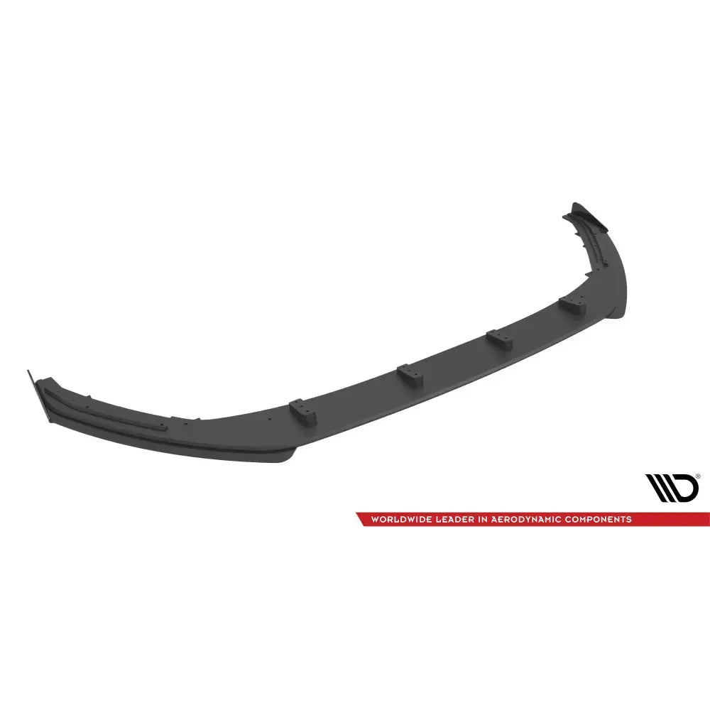 Frontleppe Street Pro med flaps til Audi A3 8Y, sort plast med detaljer og rød merkevaretekst.