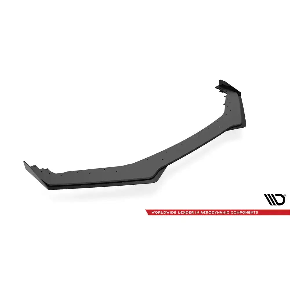 Front splitter Street Pro V.1 med flaps til Subaru BRZ Mk1 Facelift, sort med opphøyde hjørner.