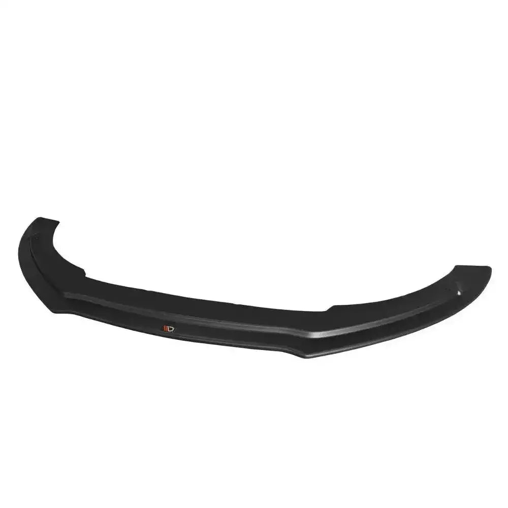 Frontspoiler til Audi TT S Mk2 (8J), svart buet plastdel sett ovenfra mot hvit bakgrunn.